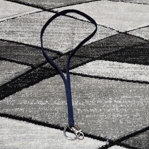 VERA BRADLEY NAVY BLUE MICROFIBER LANYARDS